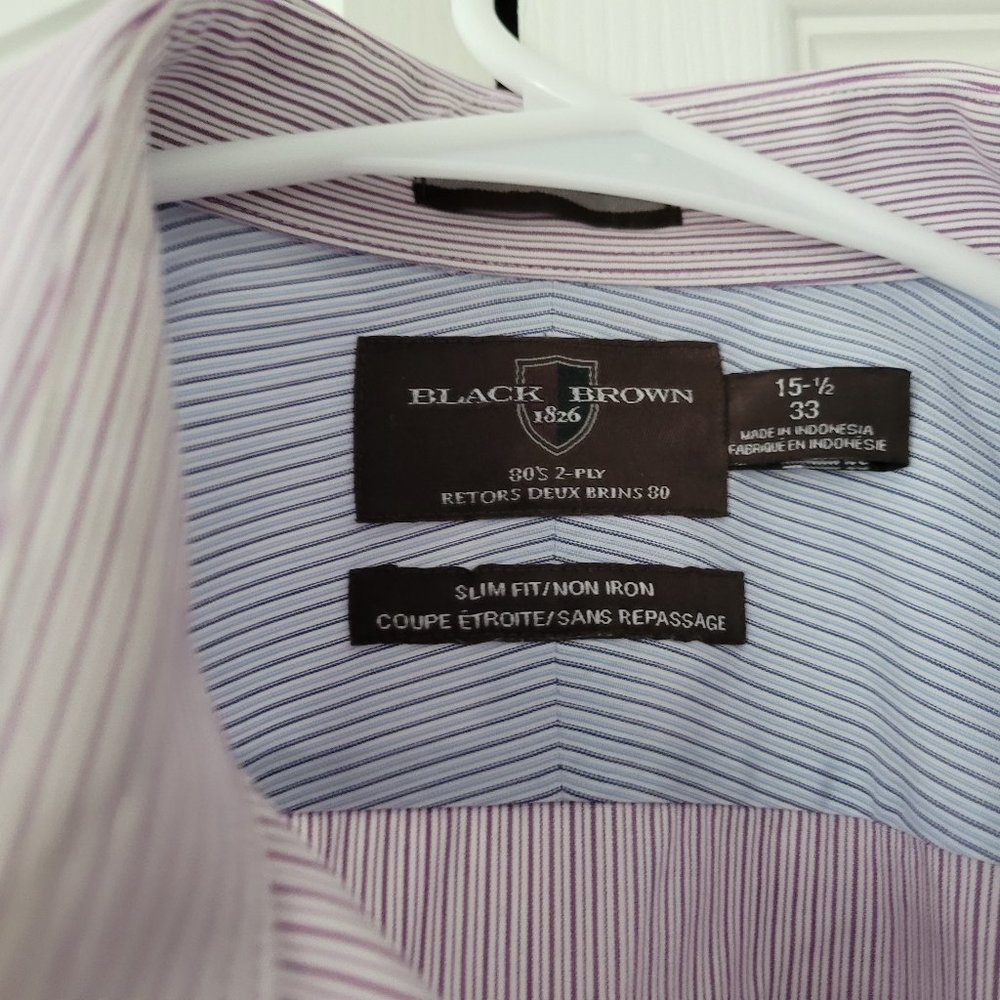 BLACK BROWN Custom Slim Fit men's shirt - Picture 2 of 3